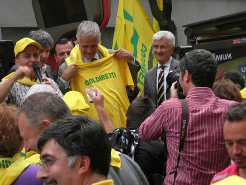 coldiretti protesta milano