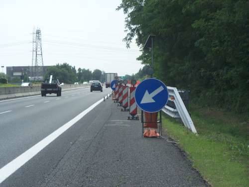 lavori terza corsia a9 autolaghi turate 27-7-2009