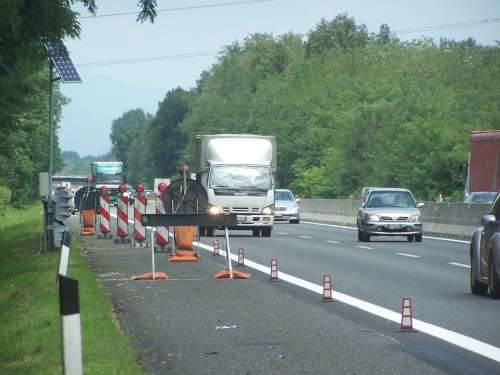 lavori terza corsia a9 autolaghi turate 27-7-2009