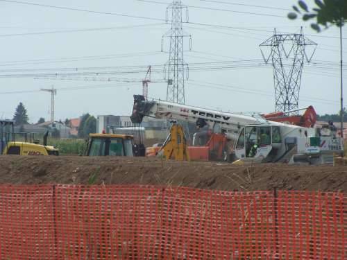 lavori terza corsia a9 autolaghi turate 27-7-2009