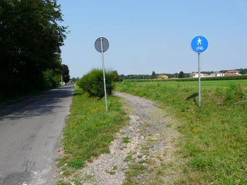 Pista ciclabile Samarate via Agusta
