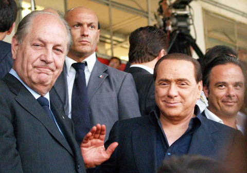 varese milano luglio 2009 tifosi tomassini berlusconi rosati