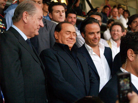 varese milano luglio 2009 tifosi tomassini berlusconi rosati