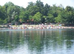 fiume ticino ferragosto 2009 sponda oleggio