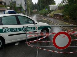 maltempo busto arsizio strada chiusa polizia locale 