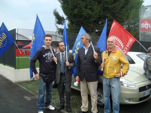 husqvarna manifestazione cgil cisal