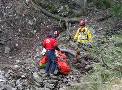 intervento soccorso alpino a curiglia cercatore di funghi