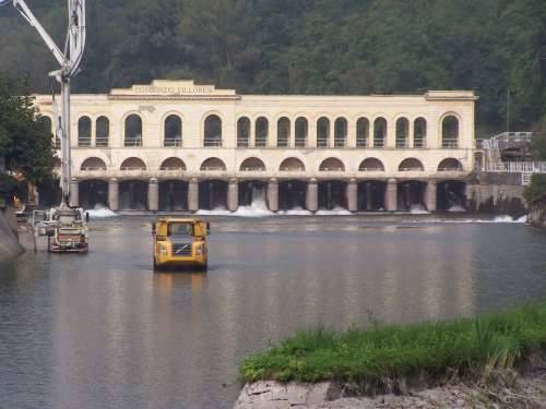 lavori diga panperduto somma lombardo canale villoresi canale industriale ticino 5-10-2009