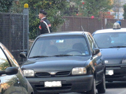 Residuato bellico in via Misurina