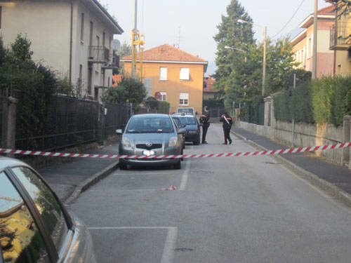 Residuato bellico in via Misurina