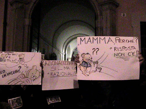 scuola 4 novembre protesta varese