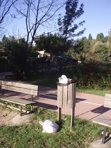 spazzatura pista ciclabile gavirate bardello foto lettore