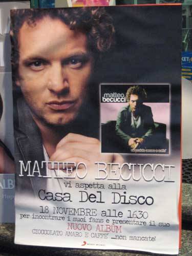 Matteo Beccucci alla casa del disco di Varese