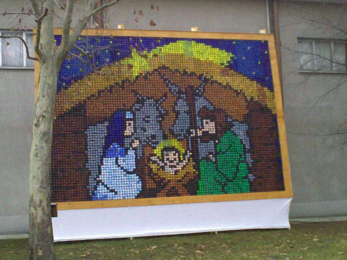 presepe bottigliette cassano magnago