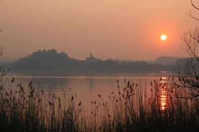 Tramonto su Biandronno