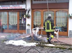 Incendio mornago ristorante il nuovo vagabondo