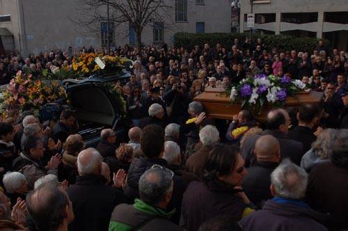 funerali angelo canavesi omicidio benzinaio gorla minore