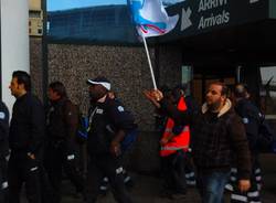 manifestazione sindacati malpensa cgil cisl uil 22 marzo 2010