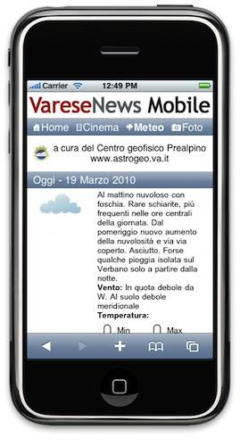 varesenews mobile iphone