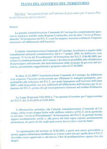 volantino maroni casciago comune elezioni