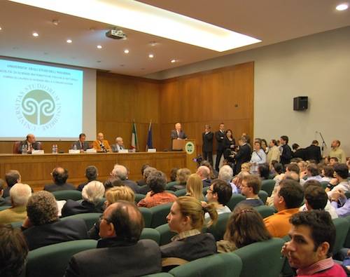 Gianfranco Fini all'insubria varese