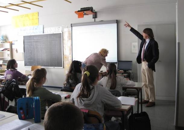 lavagna digitale scuola elementare sant'Alessandro Castronno