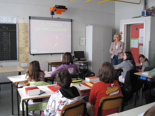 lavagna digitale scuola elementare sant'Alessandro Castronno
