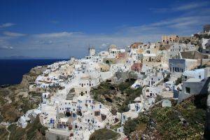 Foto della città principale di Santorini