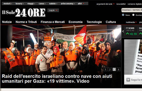 gaza giornali 31 maggio