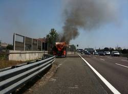 incendio A8 24 giugno 2010