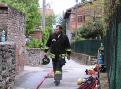 incendio laveno galleria primo maggio