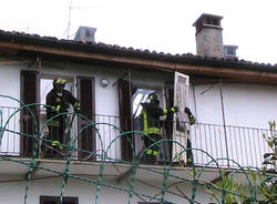 incendio laveno galleria primo maggio