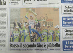 vittoria basso giro d'italia 2010 rassegna stampa