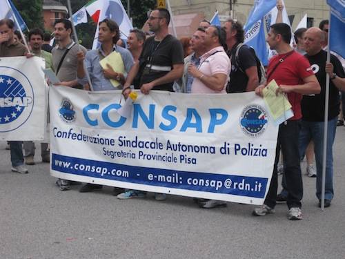 Manifestazione nazionale consap sindacato di polizia