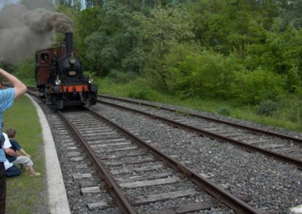 Treno a vapore in Valmorea