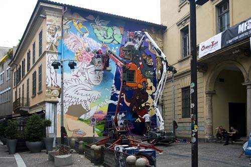 murale via manzoni gallarate