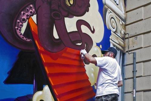 murale via manzoni gallarate