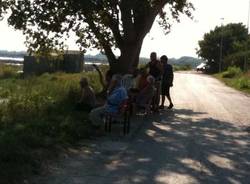 in vespa chioggia po veneto