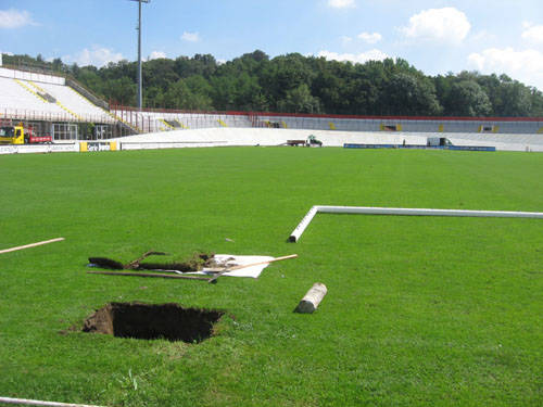 lavori ristrutturazione stadio franco ossola estate 2010