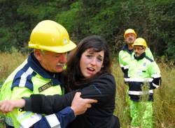 esercitazione croce rossa cri protezione civile zona 3 solbiate olona 16-10-2010 soccorso feriti
