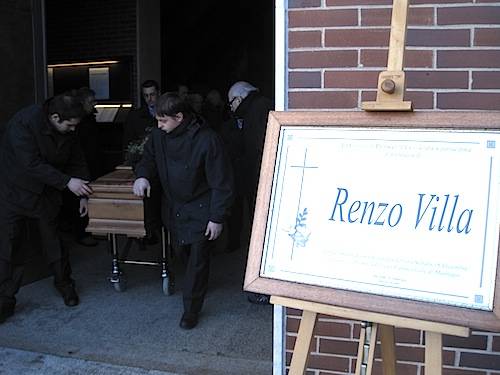 funerali renzo villa