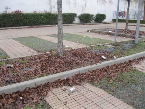 vandalismi bottiglie rotte parcheggio museo del tessile via galvani 5-12-2010