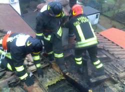 incendio tetto besozzo gennaio 2011