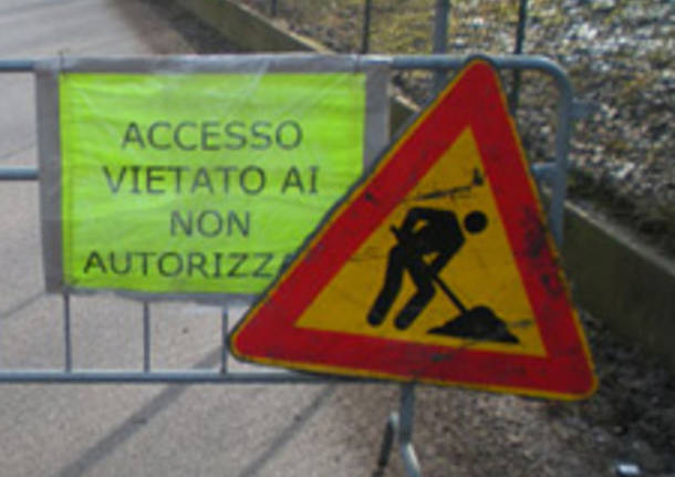 lavori stradali prima