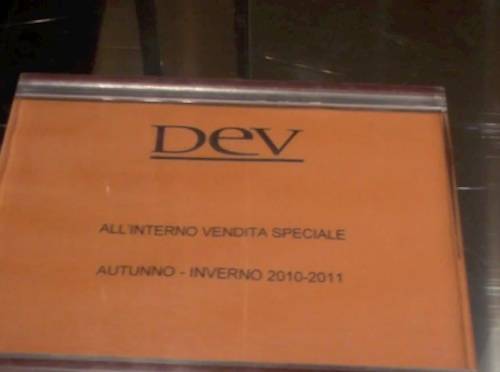 saldi gennaio 2011
