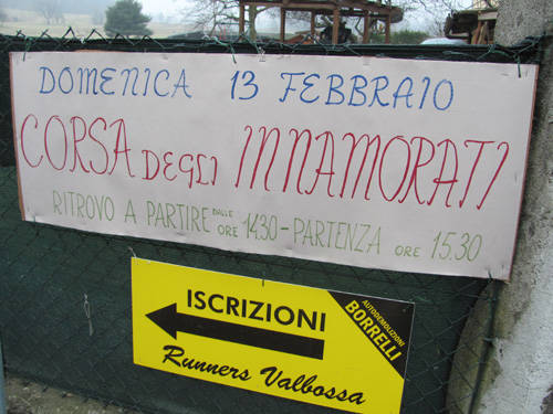 corsa degli innamorati vegonno azzate san valentino 2011