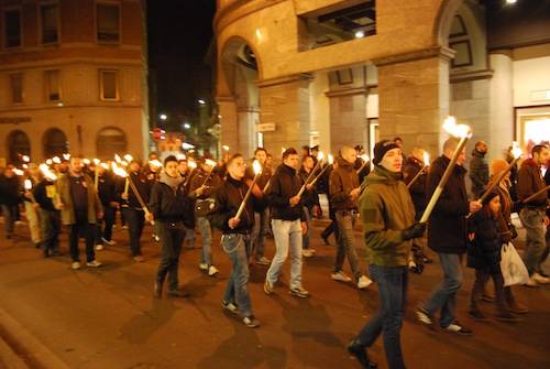 corteo casapound foibe