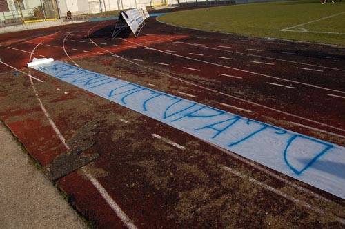 occupazione stadio speroni pro patria calcio busto arsizio febbraio 2011