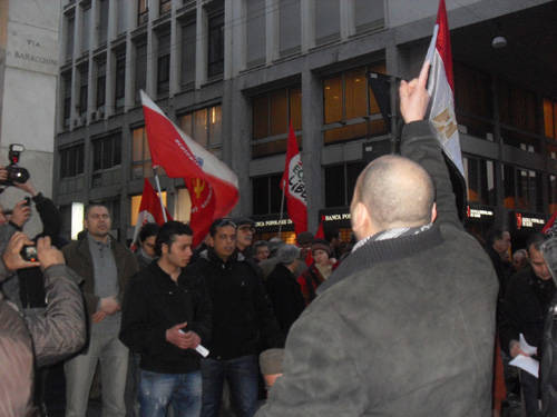 proteste milano libia