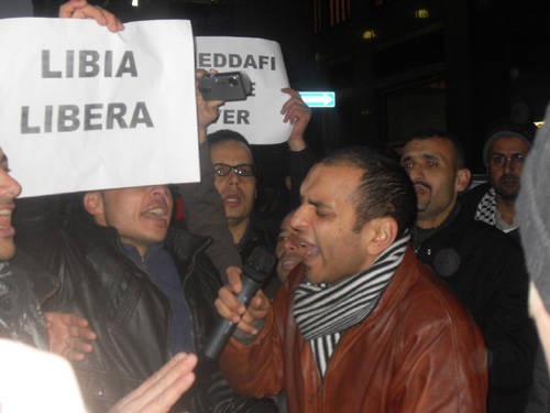 proteste milano libia